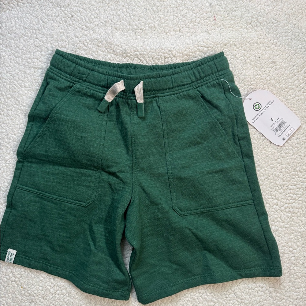 Green Drawstring Shorts